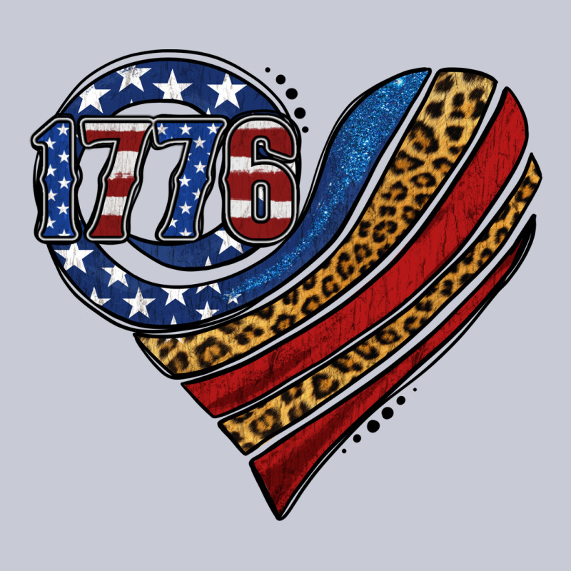 American Western Leopard Flag Heart Heavyweight Hoodie by Jasminsmagicworld | Teevron