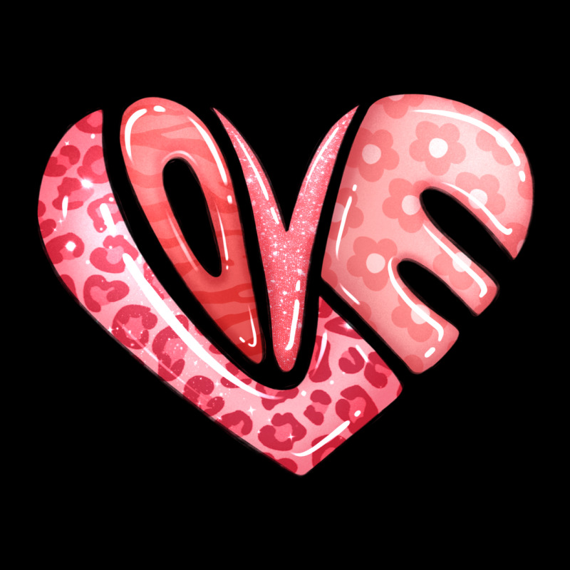 Heart Shaped Love Valentine's Day Ladies Tee by LillyAllenDesigns | Teevron