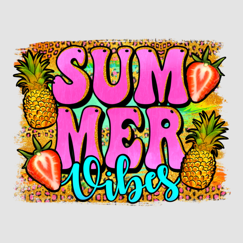 Summer Vibes Leopard Background Premium Sweatshirt by Jasminsmagicworld | Teevron