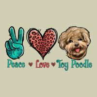 Peace Love Toy Poodle Heavy Core Tee | Teevron