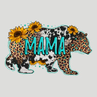 Mama Bear Sunflowers Leopard Cowhide Mother's Day Zipper Hoodie | Teevron