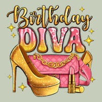 Birthday Diva Pink And Gold Glitter Ladies Tee | Teevron