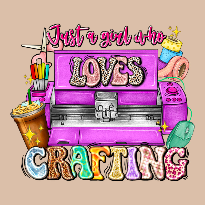 Just A Girl Who Loves Crafting Urban Heavy Tee by CowhideDigitalArt | Teevron