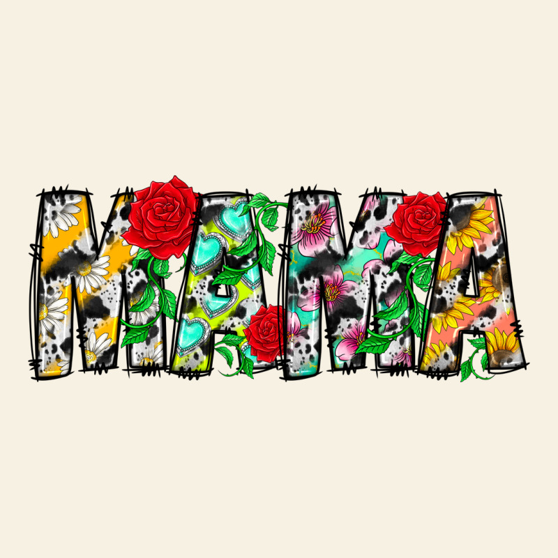 Floral Animal Print Mama Vintage Tee by CowhideDigitalArt | Teevron