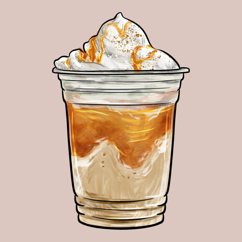 Iced Caramel Frappuccino Coffee Premium Hoodie by BarkalooDesign | Teevron