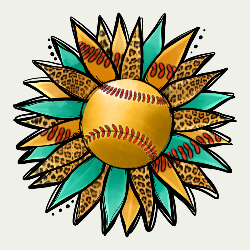 Softball Sunflower Urban Heavy Tee by Jasminsmagicworld | Teevron