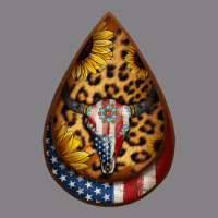 American Sunflower Bullskull Teardrop Earrings Heavyweight Hoodie | Teevron
