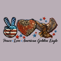 Western Peace Love American Golden Eagle Vintage Tee | Teevron