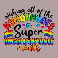 Wishing All Of The Homophobes Uncomfortable Month Vintage Hoodie | Teevron