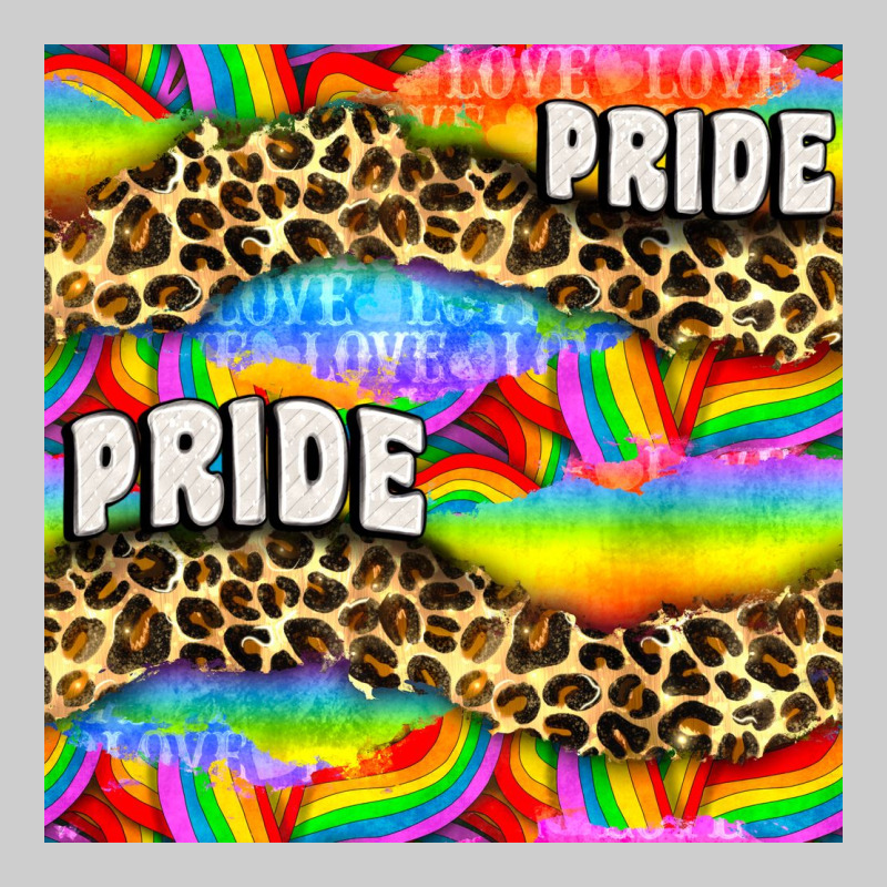 Pride Lgbtq Leopard With Love And Rainbow Seamless Premium Tee by BundleAndBundleShop | Teevron