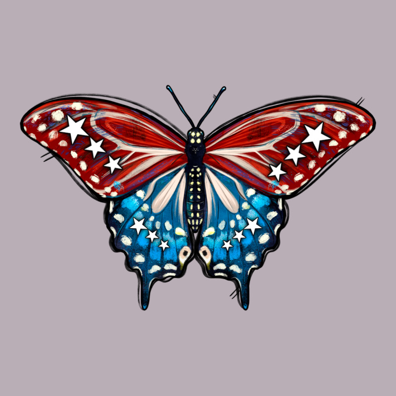Patriotic American Flag Butterfly 4th Of July Vintage Tee by LillyAllenDesigns | Teevron