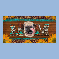 Western Heifer Mom With Sunflowers And Turquoise License Plate Premium Hoodie | Teevron
