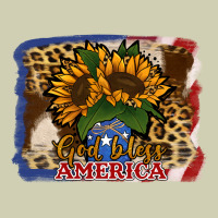 Patriotic Sunflower God Bless America Heavy Core Tee | Teevron