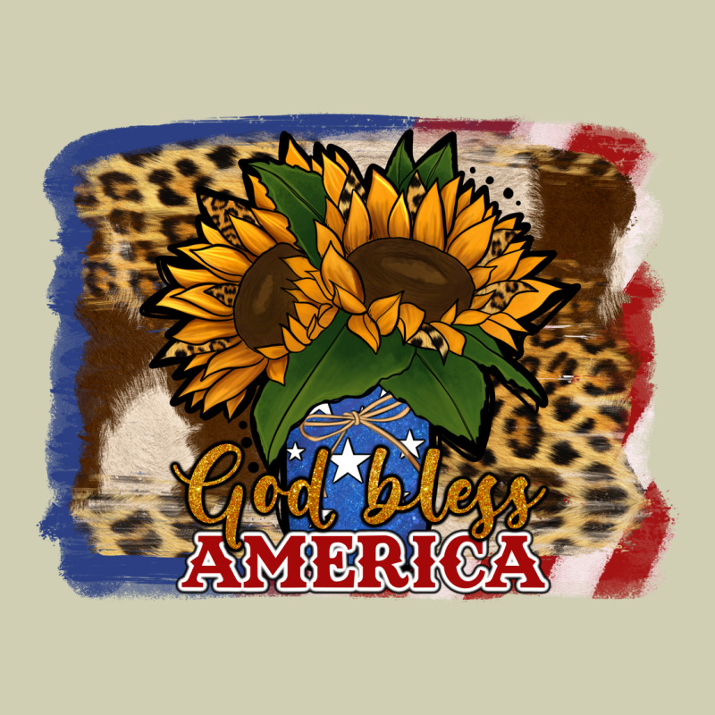 Patriotic Sunflower God Bless America Heavy Core Tee by Jasminsmagicworld | Teevron