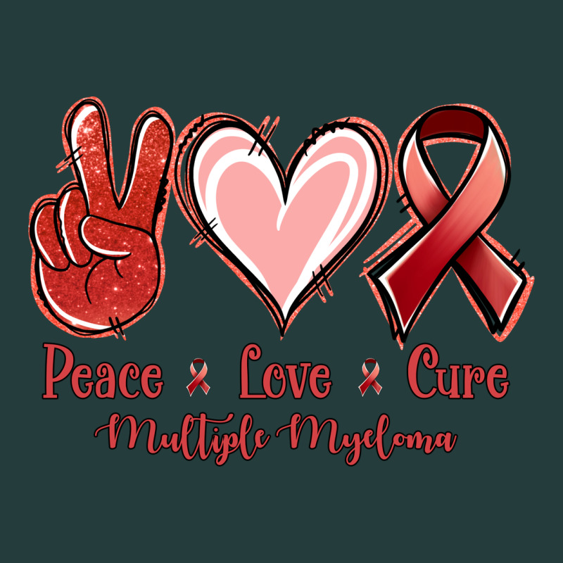 Peace Love Cure Multiple Myeloma Cancer Classic Tee by Jasminsmagicworld | Teevron