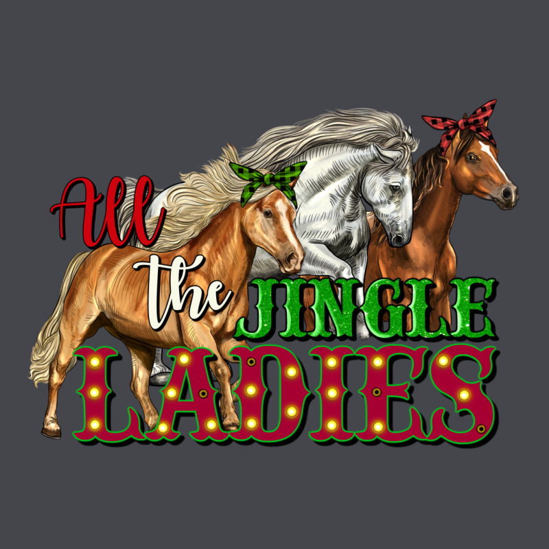 All The Jingle Ladies Christmas Horses Long Sleeve Tee by LillyAllenDesigns | Teevron