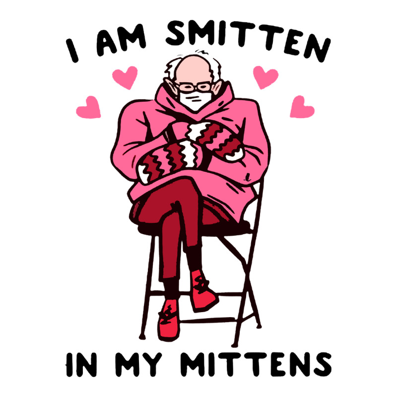 Funny I Am Smitten In My Mittens Bernie Premium Tee by artisFamous | Teevron
