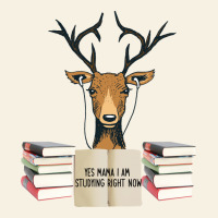 Yes Mama I Am Studying Right Now, Deer Vintage Tee | Teevron