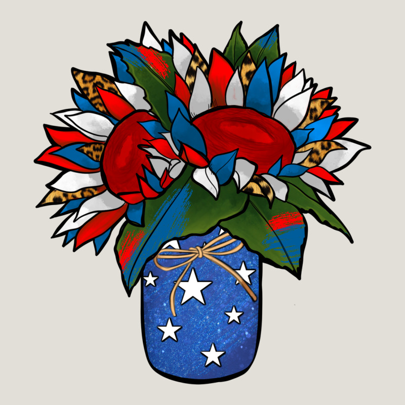 Patriotic Sunflower In A Jar Heavy Core Tee by Jasminsmagicworld | Teevron