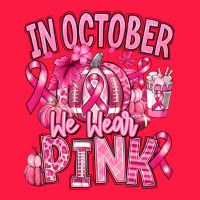 In October We Wear Pink American Football Zipper Hoodie | Teevron