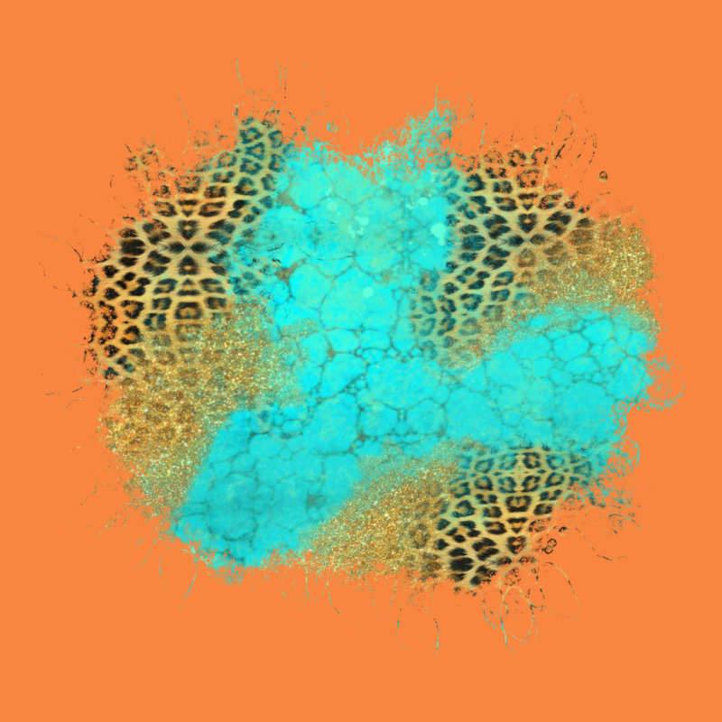 Turquoise Leopard Patch Premium Sweatshirt by Jasminsmagicworld | Teevron