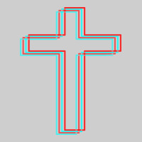 A Neon Christian Cross Premium Tee | Teevron