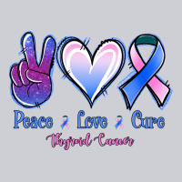 Peace Love Cure Thyroid Cancer Heavyweight Sweatshirt | Teevron