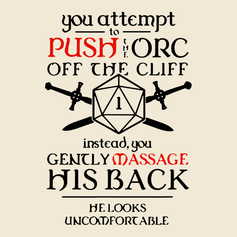 Tabletop Rpg D20 Orc Massage Critical Failure Premium Tee by artisFamous | Teevron