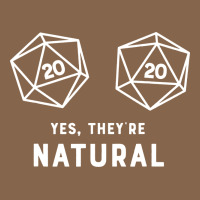 Yes They're Natural 20 Dice Funny Rpg Gamer Premium Tee | Teevron