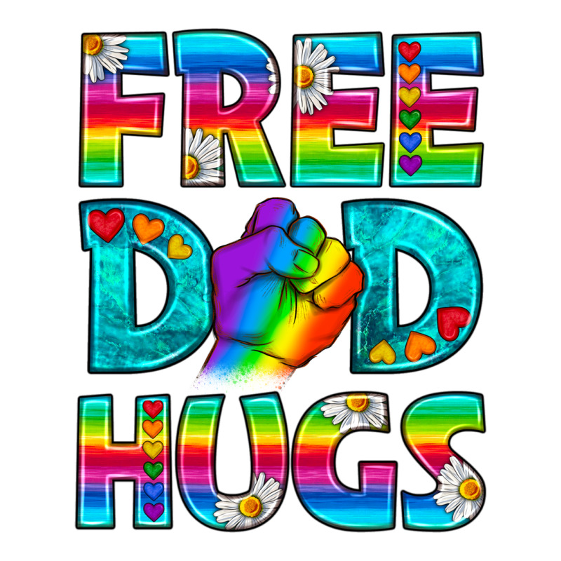 Pride Lgbtq Free Dad Hugs Premium Tee by BundleAndBundleShop | Teevron