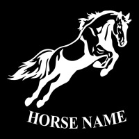 Personalised Horse Printed Equestrian Riding Cob Jumping Rider Horse Premium Tee | Teevron