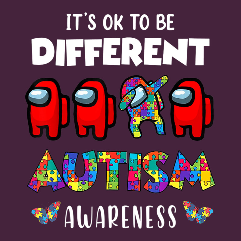 A.mong Us It's O.kay To Be Different Autism Awareness T Shirt Premium Tee by artisFamous | Teevron