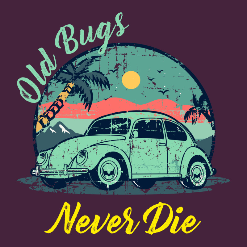 Vintage Funny Beetle Bug Distressed Classic Cars Old Bugs Never Die Premium Tee by artisFamous | Teevron