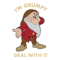 snow white i'm grumpy deal with it portrait t shirt | Teevron