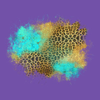 Turquoise Leopard Patch Premium Sweatshirt | Teevron