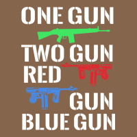 One Gun Two Gun Red Gun Blue Gun Premium Tee | Teevron