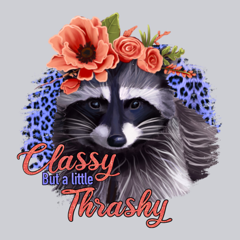 Classy But A Little Thrashy Racoon With Flowers Urban Hoodie by Jasminsmagicworld | Teevron