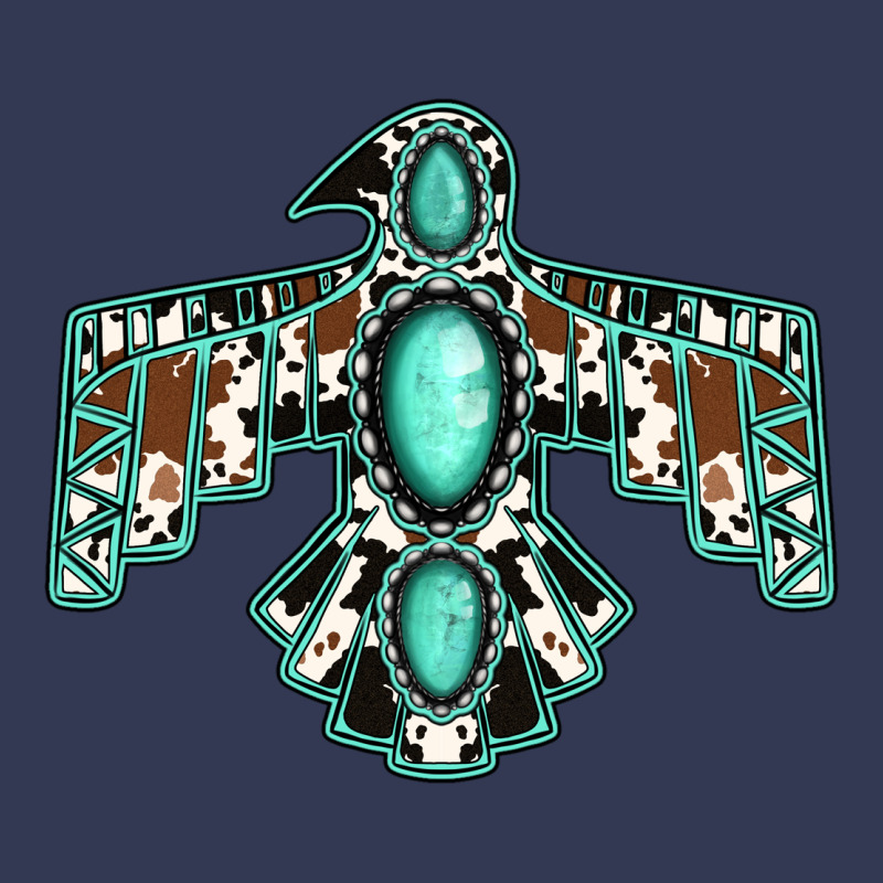 Cowhide Turquoise Thunderbird Heavyweight Hoodie by Jasminsmagicworld | Teevron