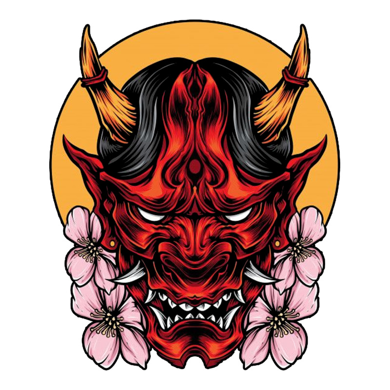 Demon Oni Mask Premium Tee by artisFamous | Teevron