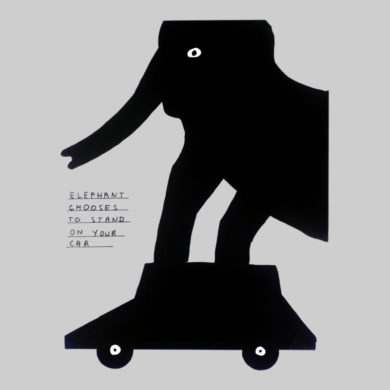 Elephant Black To Stand On Your Car Premium Tee by artisFamous | Teevron