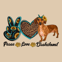 Peace Love Dachshund Heavyweight Sweatshirt | Teevron