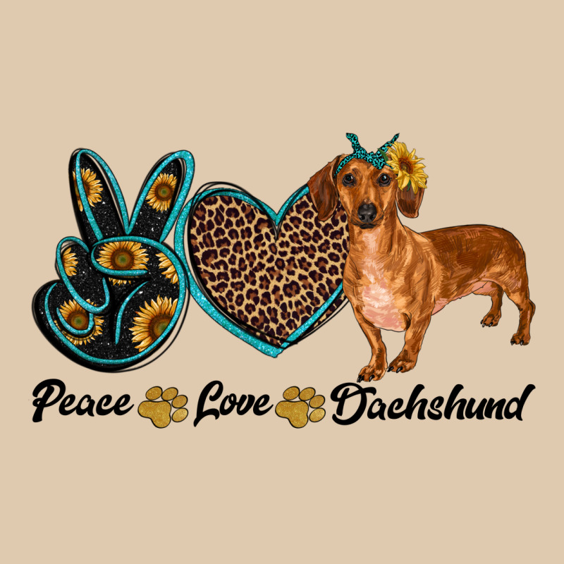 Peace Love Dachshund Heavyweight Sweatshirt by RanaPortraitStore | Teevron
