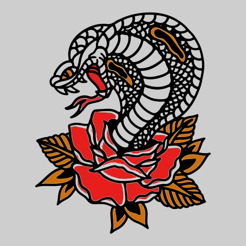 The King Cobra Snake And Rose Premium Tee by artisFamous | Teevron