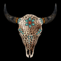 Leopard Bull Skull Urban Hoodie | Teevron