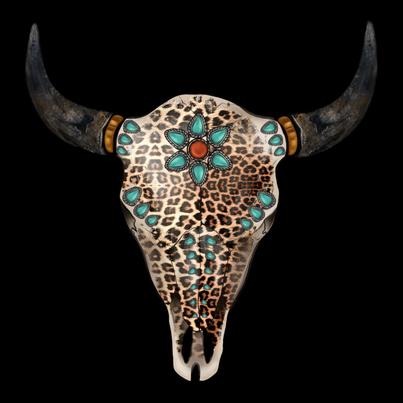 Leopard Bull Skull Urban Hoodie by Jasminsmagicworld | Teevron