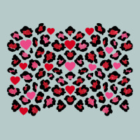 Valentine's Day Leopard And Heart Background Heavy Core Tee | Teevron
