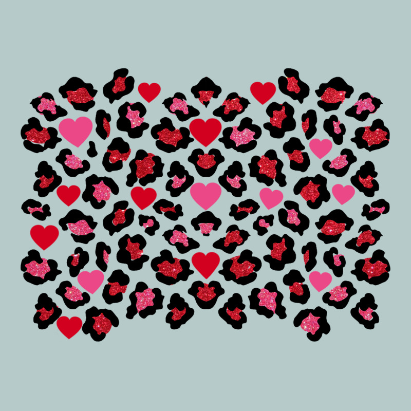 Valentine's Day Leopard And Heart Background Heavy Core Tee by FaDigitalArtStudio | Teevron