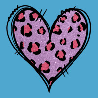 Glitter Purple Leopard Heart Premium Hoodie | Teevron