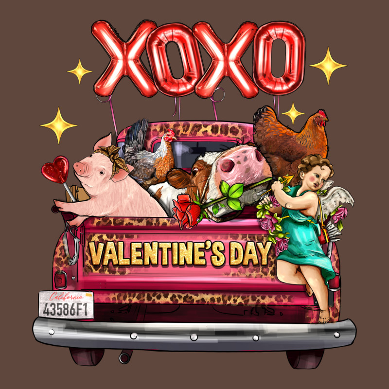 Valentine's Day Truck Farm Animals Cupid Xoxo Classic Tee by FaDigitalArtStudio | Teevron