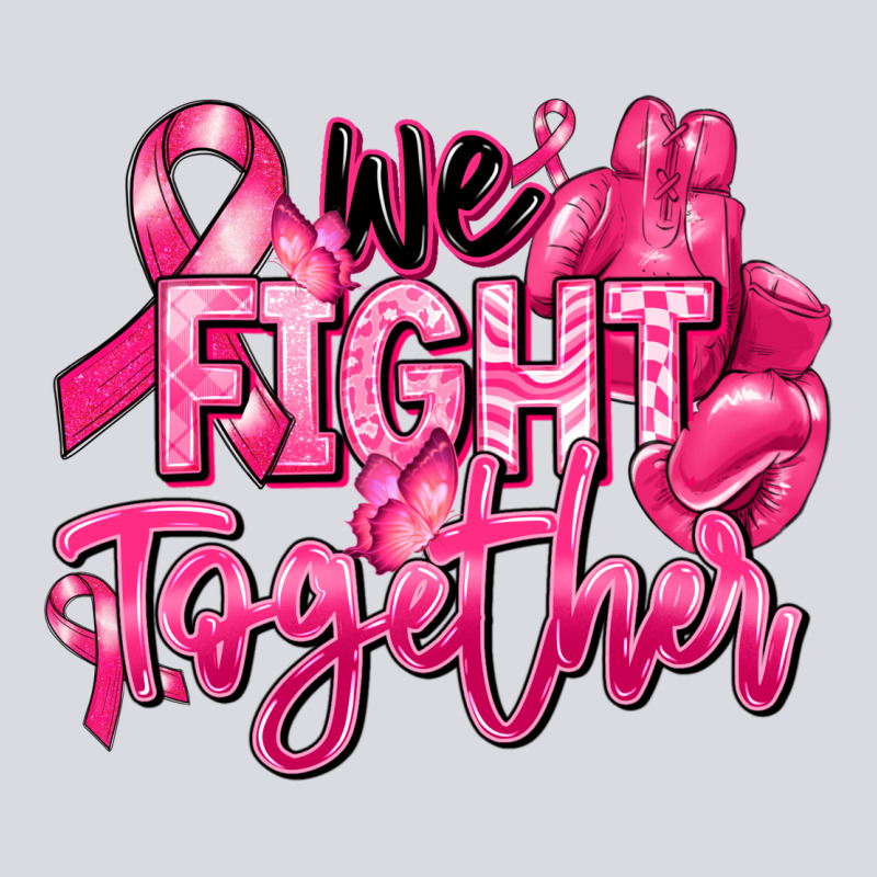 We Fight Together Breast Cancer Zipper Hoodie by RanaPortraitStore | Teevron